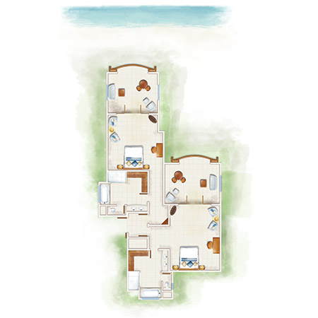 2-Bedroom Tropical Family Suite