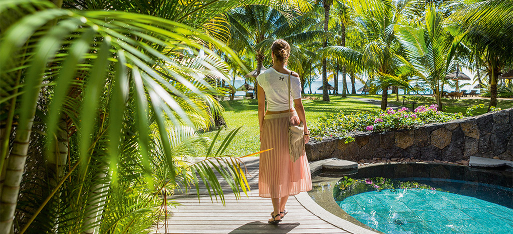 trou aux biches beachfront suite with pool