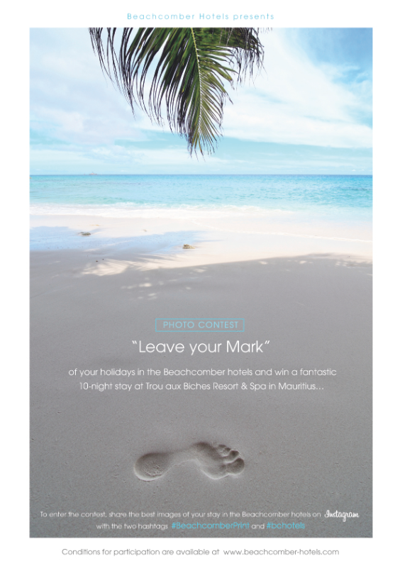 Beachcomber Hotels contest - Leave your mark