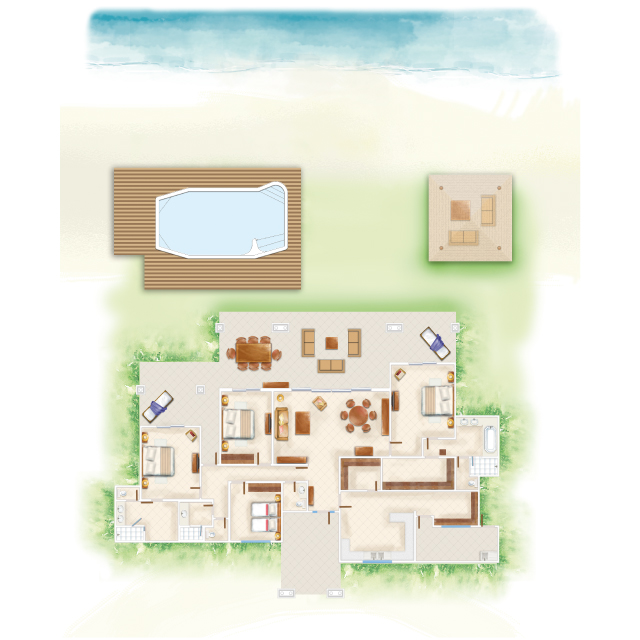 Dinarobin Beachcomber — Dinarobin Villa