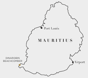 dinarobin mauritius location plan