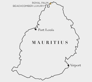 Royal Palm Beachcomber Mauritius Location Plan