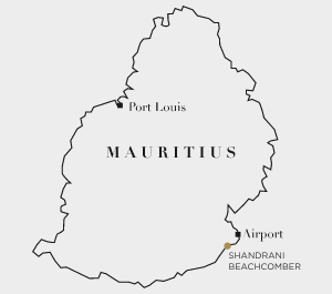 Shandrani Beachcomber Mauritius Location Plan