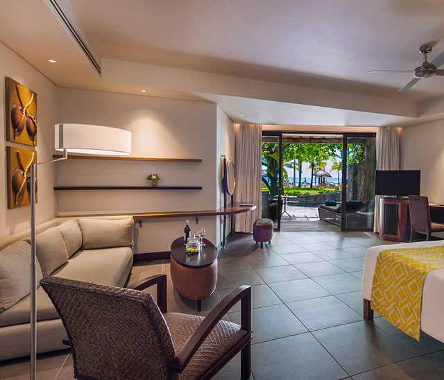 Trou aux Biches Beachcomber beachfront suite with pool